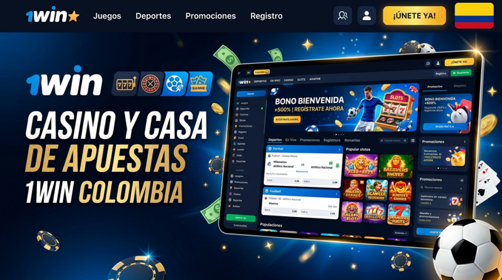 Casino y casa de apuestas 1win Colombia
